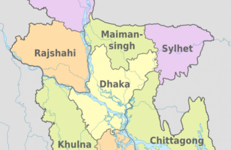 Karte von Bangladesh