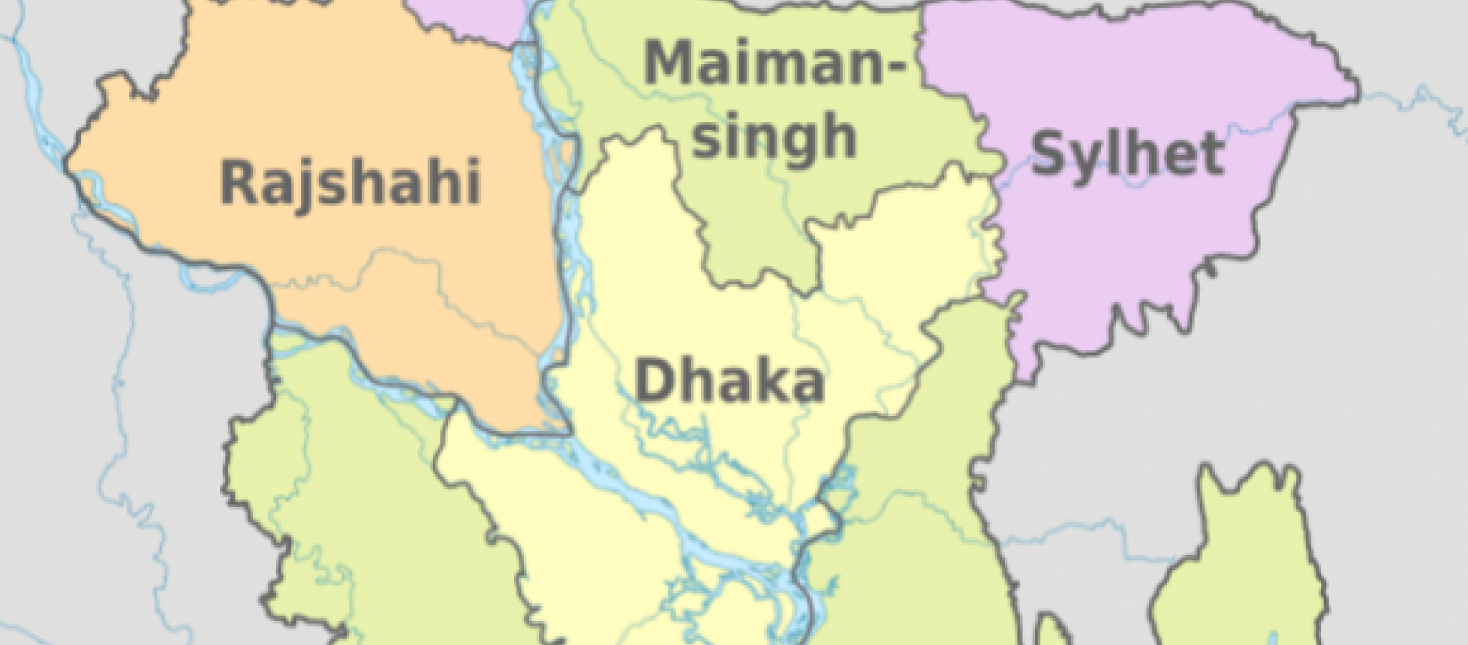 Karte von Bangladesh
